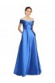Sleeveless Off the Shoulder Ball Gown Formal Satin Bridesmaid Dress / Prom Dress Essex