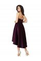 Elegant High Low Satin Bridesmaid Dress / Prom Dress with Criss Cross Back Essex