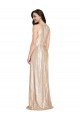 Floor Length Halter Neck Sparkling Formal Sequin Bridesmaid Dress / Prom Dress with Pleats Essex
