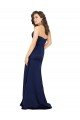 Floor Length Wrap Skirt Formal Silky Satin Bridesmaid Dress / Prom Dress Essex