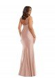 Deep V-Neck Formal Silky Satin Mermaid Bridesmaid Dress / Prom Dress with Side Slit Essex