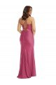 Cowl-Neck Open Tie-Back Formal Silky Satin Mermaid Bridesmaid Dress / Prom Dress with Frong Slit Essex