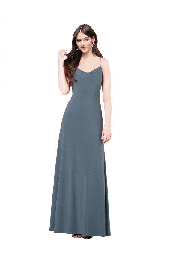 Classic Spandex Bridesmaid Dress / Prom Dress with Scoop Neckline Essex