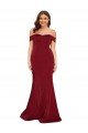 Off Shoulder Sleeves Sweetheart Neckline Long Formal Spandex Bridesmaid Dress / Prom Dress Essex
