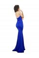 Sweetheart Flower Neckline High Neck Formal Crepe Bridesmaid Dress / Prom Dress Essex