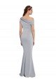 Off the Shoulder Asymmetrical Mermaid Formal Crepe Bridesmaid Dress / Prom Dress Essex