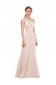 Deep V-Neck and Back Long Formal Crepe Bridesmaid Dress / Prom Dress Essex