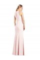 V-Neck Keyhole Back Crepe Trumpet Bridesmaid Dress / Prom Dress Essex