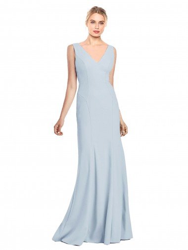 Sleeveless Seamed Bodice Trumpet Bridesmaid Dress / Prom Dress Essex