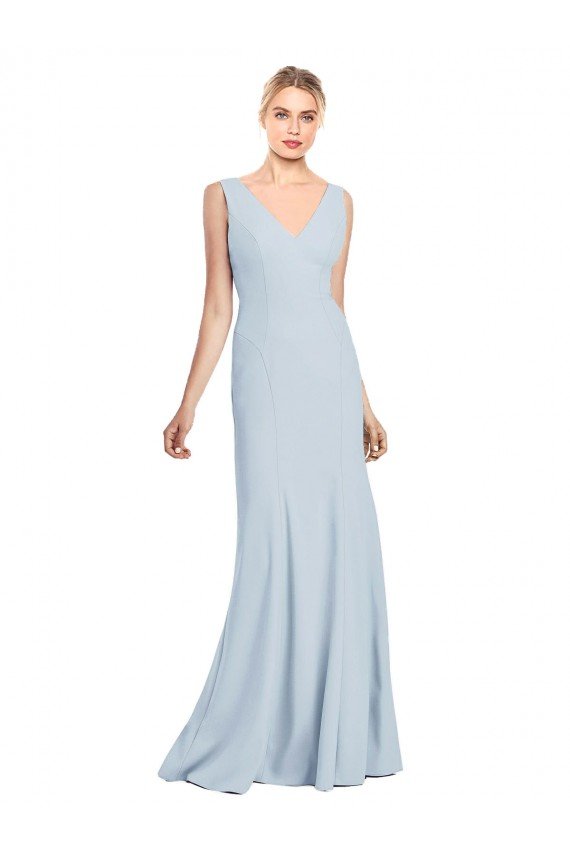 Sleeveless Seamed Bodice Trumpet Bridesmaid Dress / Prom Dress Essex