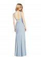 High Neck Backless Formal Crepe Trumpet Bridesmaid Dress Essex