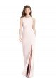 Diamond Cutout Back Trumpet Bridesmaid Dress / Prom Dress with Front Slit Essex