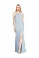 Full Length Sleeveless Halter Bridesmaid Dress / Prom Dress with Keyhole Back Essex