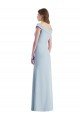 Romantic Off the Shoulder Long Maxi Bridesmaid Dress with Side Slit Essex
