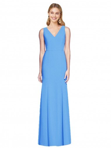 Flattering Trumpet Long Sleeveless Bridesmaid Dress / Prom Dress with Open Back Essex