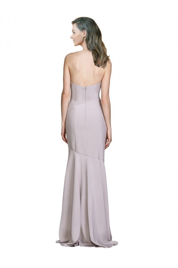 Crepe Mermaid Bridesmaid Dress / Prom Dress with Low Back Essex