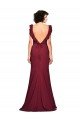 Crepe Slip Bridesmaid Dress / Prom Dress with Ruffled Straps Essex