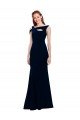 Sleeveless Formal Crepe Mermaid Bridesmaid Dress / Prom Dress with Side Slit Essex