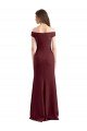 Off the Shoulder Fit and Flare Stretch Crepe Bridesmaid Dress / Prom Dress Essex