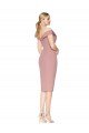 Cocktail Knee Length Off the Shoulder Sweetheart Formal Crepe Bridesmaid Dress / Prom Dress Essex