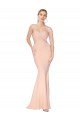 Sweetheart Shirred Neck Long Floor Length Formal Crepe Bridesmaid Dress / Prom Dress Essex