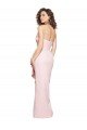 Strapless Long Full Length Ruffles Low Back Formal Crepe Bridesmaid Dress / Prom Dress Essex