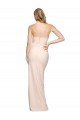 Full Length Low Back Strapless Formal Crepe Bridesmaid Dress / Prom Dress with Thigh High Side Split Essex