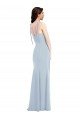 Bustier Style Crepe Bridesmaid Dress / Prom Dress with Bow Straps Essex