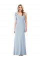 V-Back Bow Shoulder Trumpet Bridesmaid Dress / Prom Dress Essex