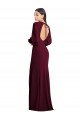 Puff Sleeves Long Maxi Briddesmaid Dress with Cutout Tie Back Essex
