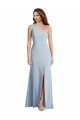 Bold One Shoulder Trumpet Maxi Formal Crepe Bridesmaid Dress / Prom Dress Essex