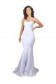 Simple Long Strapless Sweetheart Mermaid Crepe Beach Wedding Dress Essex