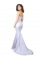 Simple Long Strapless Sweetheart Mermaid Crepe Beach Wedding Dress Essex