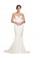 Strapless Cowl Neck Sweep Train Formal Stretch Satin Bridesmaid Dress / Prom Dress Essex