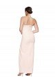 Cowl Neck Strapless Formal Stretch Satin Bridesmaid Dress / Prom Dress with High Split Essex