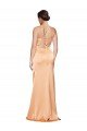 One Shoulder Ruched Formal Stretch Satin Bridesmaid Dress / Prom Dress with Thigh High Split Essex