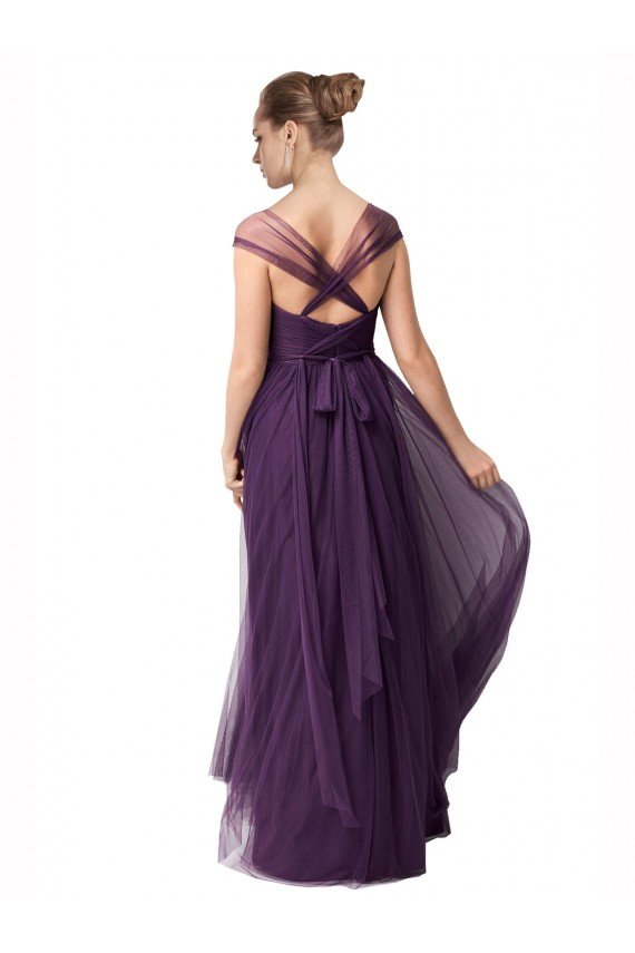 Full Length Long Tulle Bridesmaid Dress with Sweetheart Neckline Essex