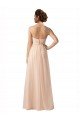 Illusion Sleeves Tulle Bridesmaid Dress with Shirred Bodice and Sweetheart Neckline Essex