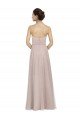 Long Strapless Tulle Bridesmaid Dress with Pleated Bodice Essex