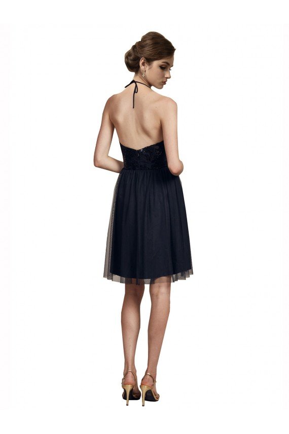 High Neck Illusion Bodice Bridesmaids Dress Essex