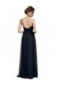 Strapless Sequined Lace Long Bridesmaid Dress with Pleats Essex