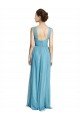 Floor Length Inverted V-Neck Tulle Bridesmaids Dress Essex