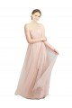 Long Floor Length Sweetheart Pleated Tulle Bridesmaid Dress Essex