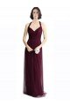 Long Tulle Bridesmaid Dress with Criss-Cross Bodice and Self Straps Essex