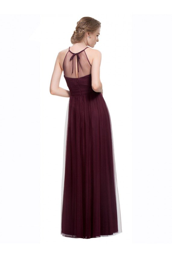 Full Length Soft Tulle Spaghetti Strap Bridesmaid Dress Essex