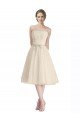 Strapless Short Cocktail Length Tulle Cocktail Bridesmaid Dress with Pleats Essex