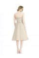 Strapless Short Cocktail Length Tulle Cocktail Bridesmaid Dress with Pleats Essex