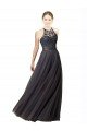 Sweetheart Neckline Long Sleeveless Tulle Bridesmaid Dress with Lace Bodice Essex
