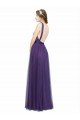 Twisted Straps Sweeheart Long Tulle Bridesmaid Dress Open Back Essex
