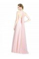 Ruched Sweetheart Neckline A-Line Tulle Bridesmaid Dress with Tie Open Back Essex